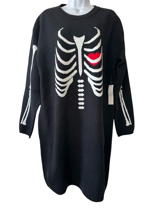 Modcloth Dresses & Skirts - ModCloth Women’s Black The Love Remains Long Sleeve Sweater Dress- Size XL